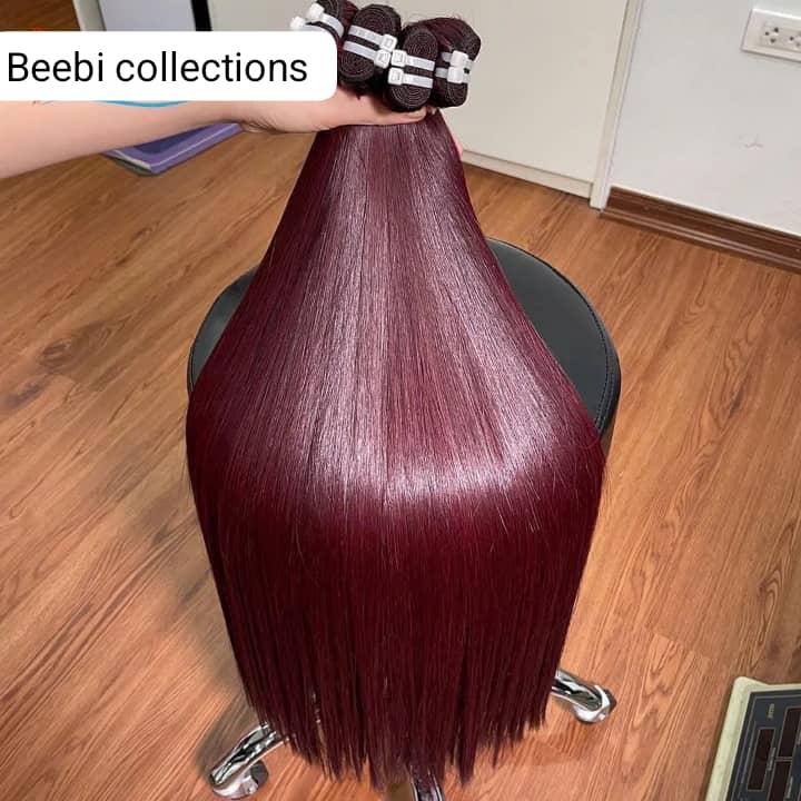 Vietnamese Bone Straight - Dark Burgundy